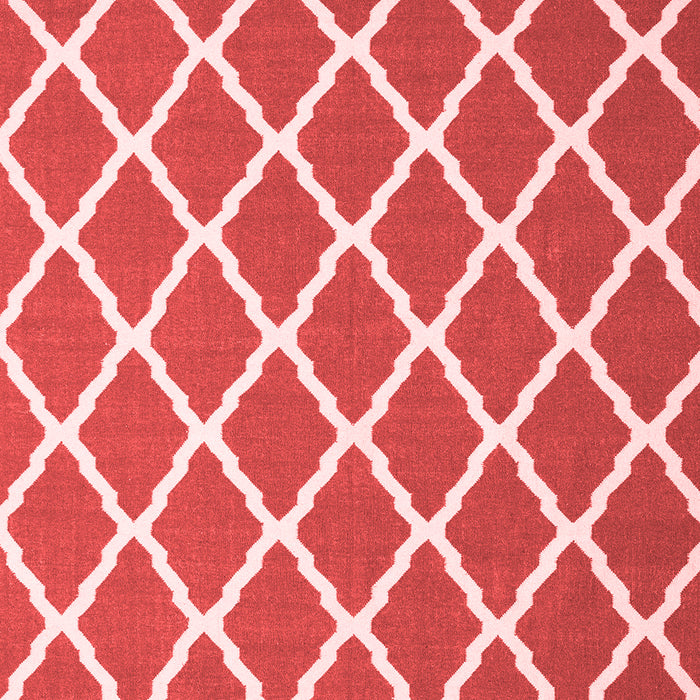 Trellis Red Modern Area Rugs