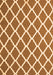 Trellis Orange Modern Rug, con2418org