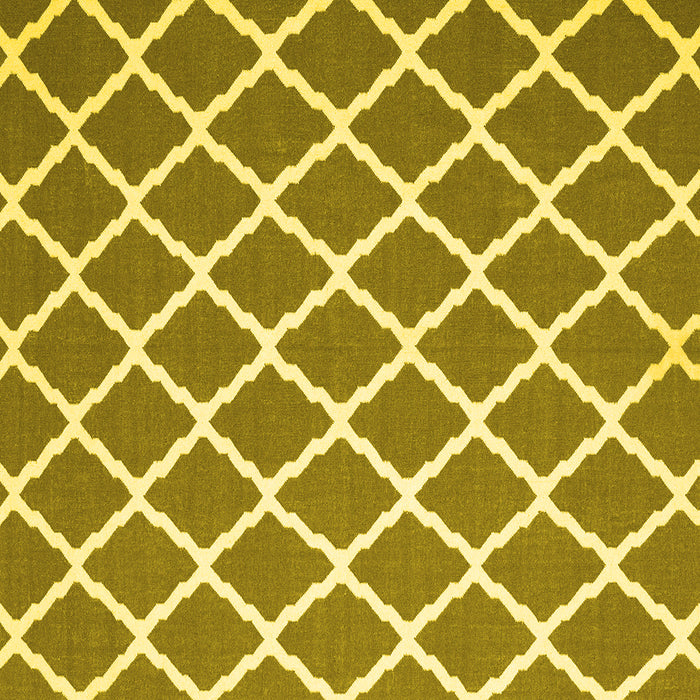 Square Trellis Yellow Modern Rug, con2418yw