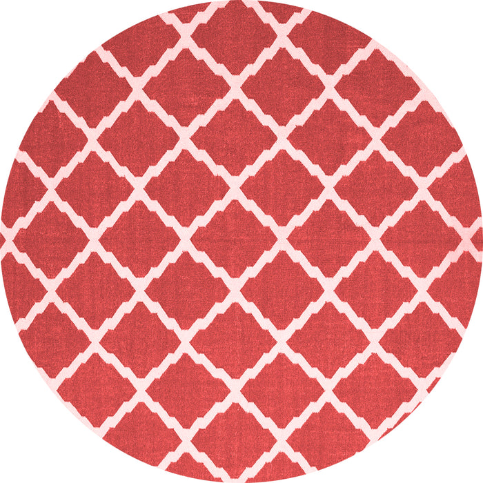 Machine Washable Trellis Red Modern Rug, wshcon2418red