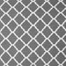 Round Machine Washable Trellis Gray Modern Rug, wshcon2418gry