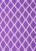 Machine Washable Trellis Purple Modern Area Rugs, wshcon2418pur