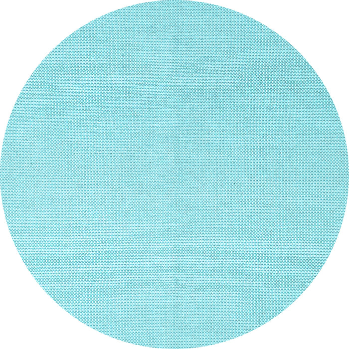 Round Solid Light Blue Modern Rug, con2419lblu