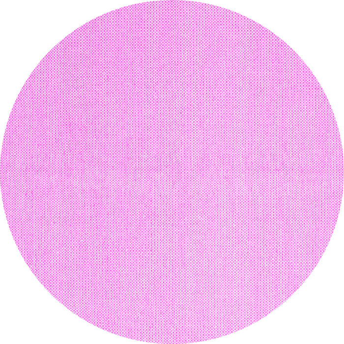 Round Solid Pink Modern Rug, con2419pnk