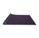 Sideview of Abstract Blue Contemporary Rug, con241blu