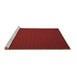 Sideview of Machine Washable Abstract Brown Contemporary Rug, wshcon241brn