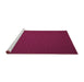 Sideview of Machine Washable Abstract Purple Contemporary Area Rugs, wshcon241pur