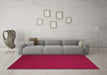 Machine Washable Abstract Pink Contemporary Rug in a Living Room, wshcon241pnk