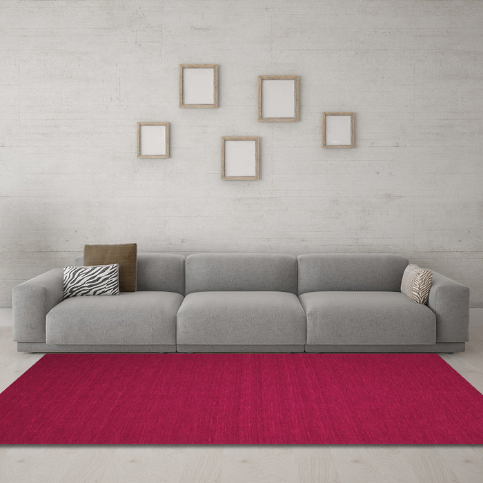 Machine Washable Abstract Pink Contemporary Rug in a Living Room, wshcon241pnk