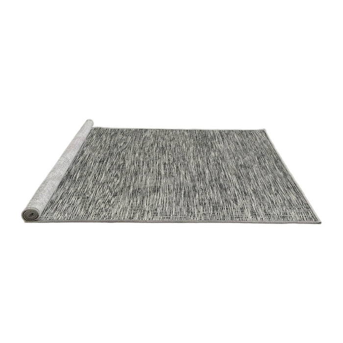 Serging Thickness of Machine Washable Contemporary Gray Rug, wshcon2420