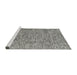 Serging Thickness of Machine Washable Contemporary Gray Rug, wshcon2420