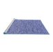 Sideview of Machine Washable Abstract Blue Contemporary Rug, wshcon2420blu