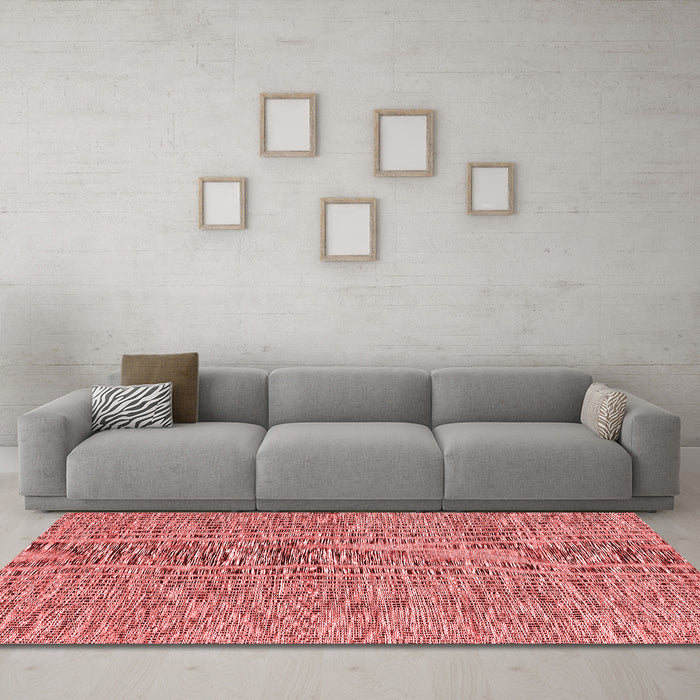 Contemporary Red Washable Rugs