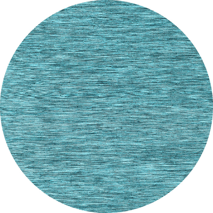 Round Abstract Light Blue Contemporary Rug, con2420lblu