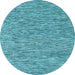 Round Abstract Light Blue Contemporary Rug, con2420lblu