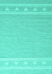 Abstract Turquoise Contemporary Rug, con2421turq