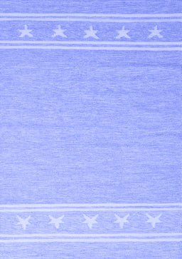 Abstract Blue Contemporary Rug, con2421blu