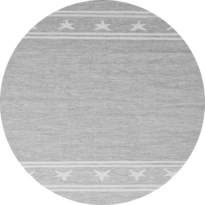 Square Abstract Gray Contemporary Rug, con2421gry