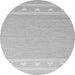 Square Abstract Gray Contemporary Rug, con2421gry