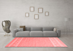 Contemporary Red Washable Rugs