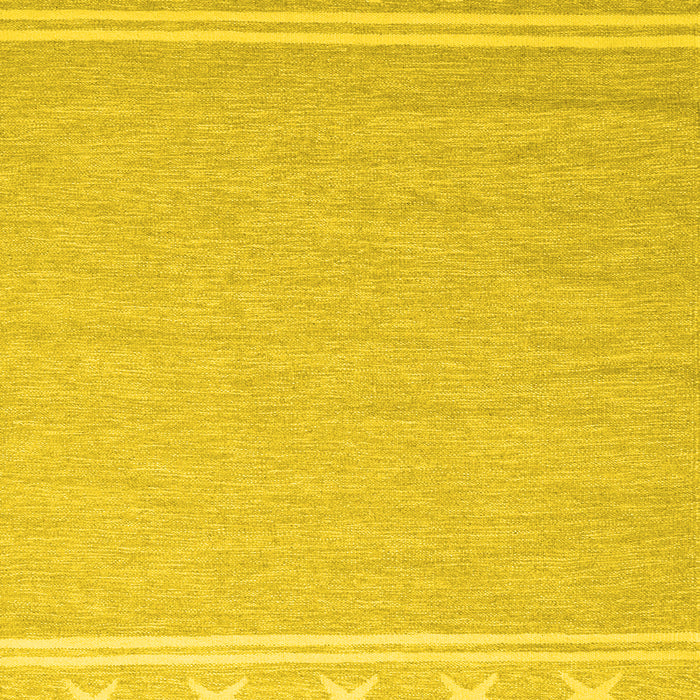 Machine Washable Abstract Yellow Contemporary Rug, wshcon2421yw