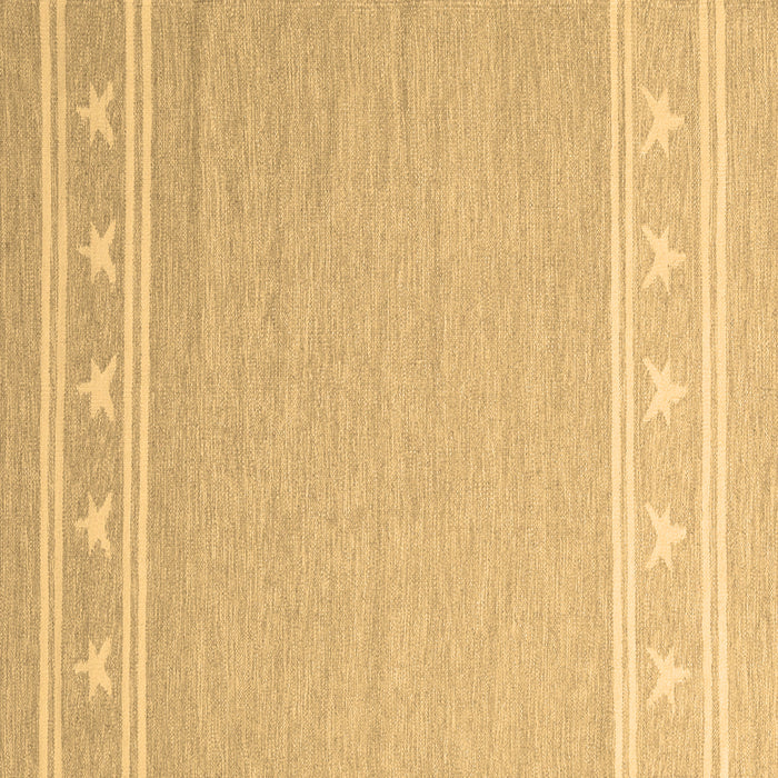 Square Abstract Brown Contemporary Rug, con2421brn