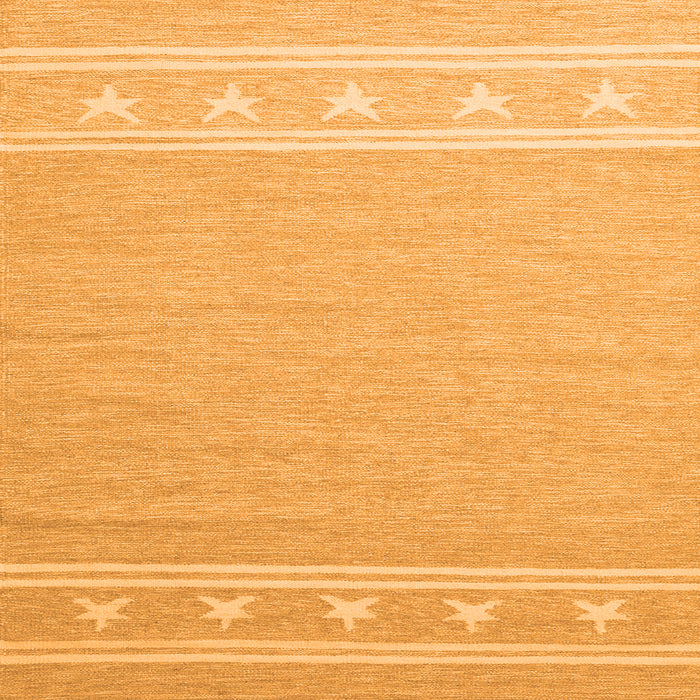 Serging Thickness of Abstract Orange Contemporary Rug, con2421org