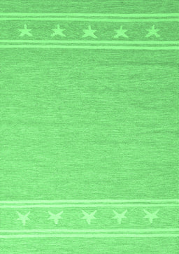 Abstract Emerald Green Contemporary Rug, con2421emgrn