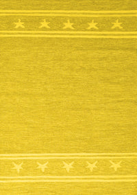 Abstract Yellow Contemporary Rug, con2421yw