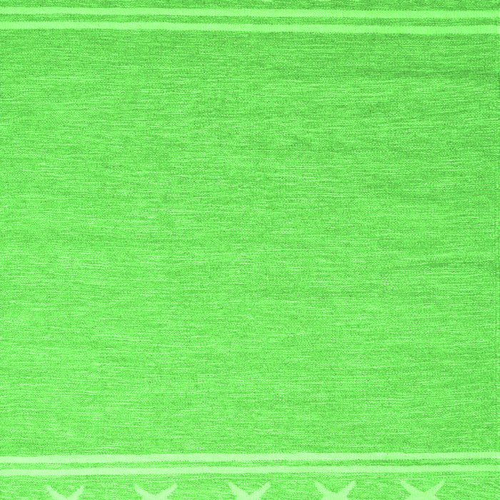 Serging Thickness of Machine Washable Abstract Green Contemporary Area Rugs, wshcon2421grn