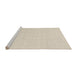 Serging Thickness of Machine Washable Contemporary Desert Sand Beige Rug, wshcon2422