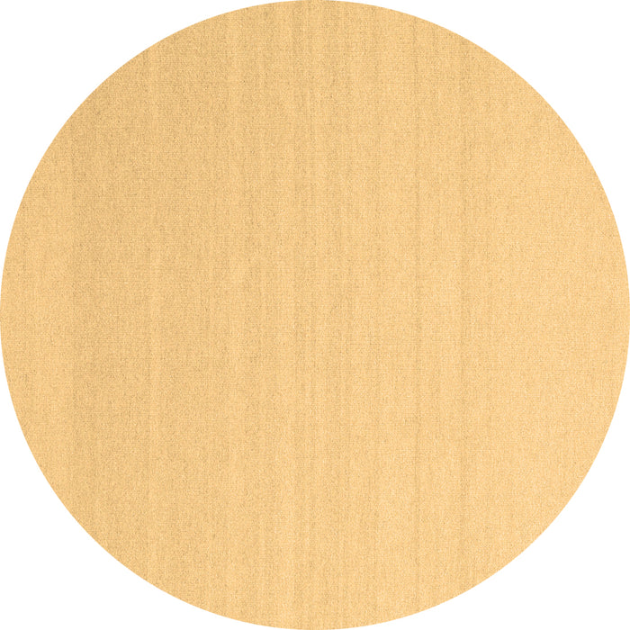 Round Machine Washable Solid Brown Modern Rug, wshcon2422brn