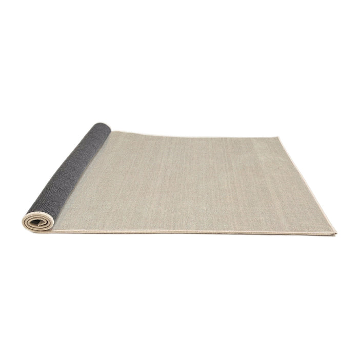 Thickness of Contemporary Desert Sand Beige Solid Rug, con2423