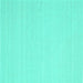 Square Solid Turquoise Modern Rug, con2423turq