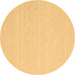 Round Machine Washable Solid Brown Modern Rug, wshcon2423brn