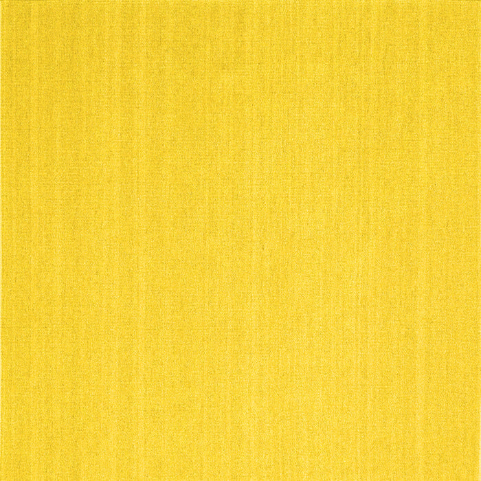 Square Solid Yellow Modern Rug, con2423yw