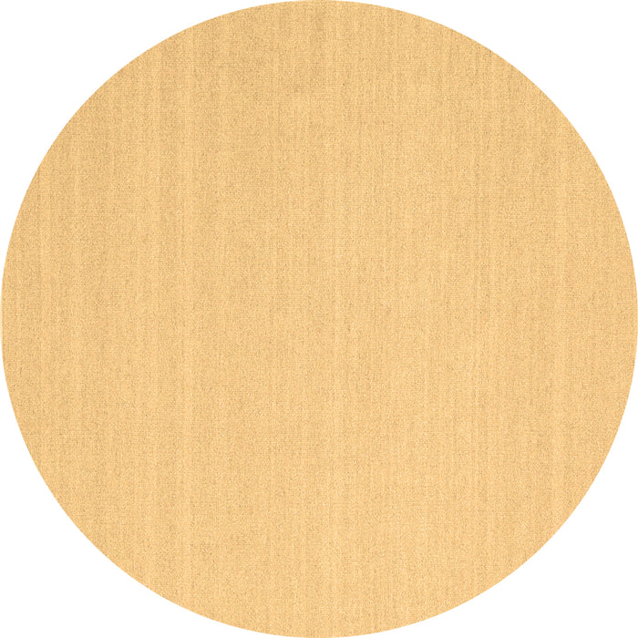 Round Solid Brown Modern Rug, con2423brn