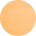 Square Solid Orange Modern Rug, con2423org