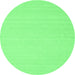 Round Solid Emerald Green Modern Rug, con2423emgrn