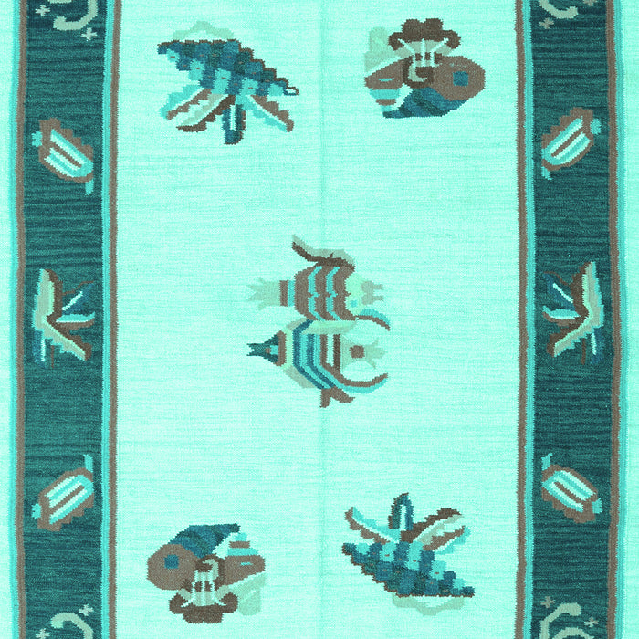 Southwestern Turquoise Country Rug, con2424turq