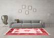 Country Red Washable Rugs