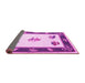 Sideview of Southwestern Pink Country Rug, con2424pnk