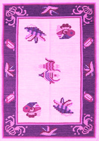 Southwestern Pink Country Rug, con2424pnk