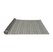 Thickness of Contemporary Dark Gray Modern Rug, con2425