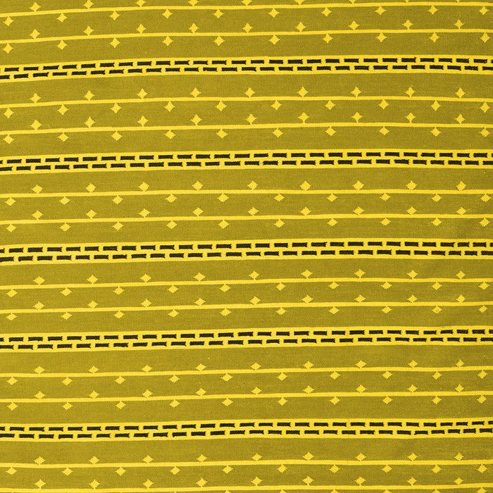 Machine Washable Abstract Yellow Contemporary Rug, wshcon2425yw