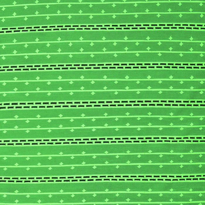 Serging Thickness of Machine Washable Abstract Green Contemporary Area Rugs, wshcon2425grn