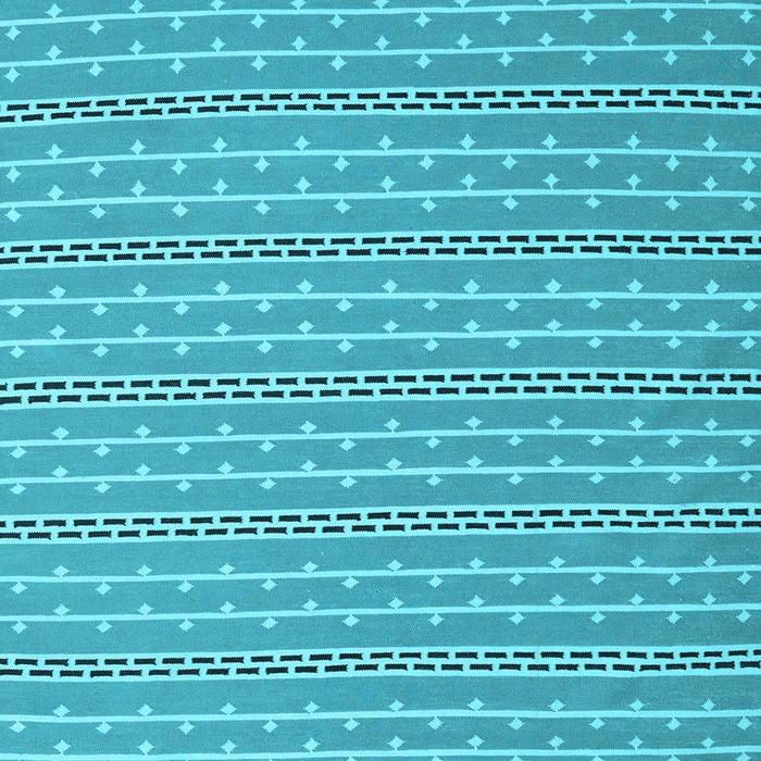 Abstract Light Blue Contemporary Rug, con2425lblu