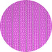 Round Machine Washable Abstract Pink Contemporary Rug, wshcon2425pnk