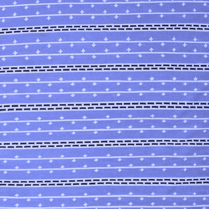 Abstract Blue Contemporary Rug, con2425blu