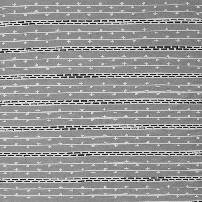 Serging Thickness of Abstract Gray Contemporary Rug, con2425gry